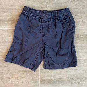 Boys navy elastic waist shorts
